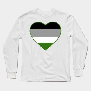 Pride Flag Heart Androphilia Long Sleeve T-Shirt